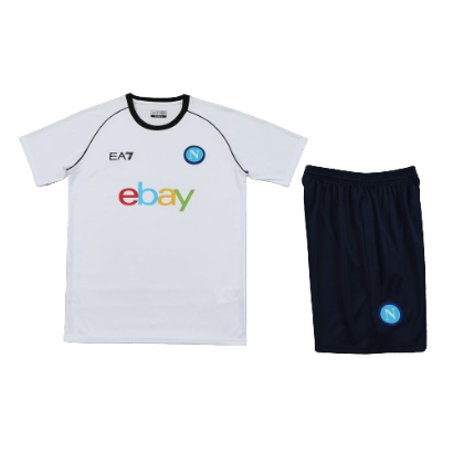 CONJUNTO TREINO NAPOLI CAMISA+SHORT - BRANCO 2023/24