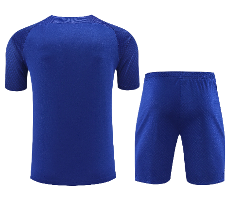 CONJUNTO TREINO BARCELONA CAMISA+SHORT - AZUL 2022/23