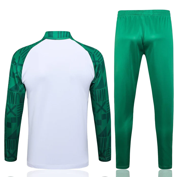 CONJUNTO TREINO PALMEIRAS JAQUETA+CALÇA - BRANCO/VERDE 2023/24