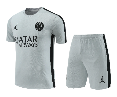 CONJUNTO TREINO PSG CAMISA+SHORT - CINZA 2022/23
