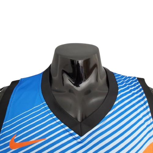 CAMISA BASQUETE NBA REGATA OKLAHOMA CITY THUNDER MASCULINA - PRETA