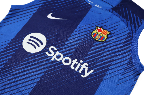 CONJUNTO TREINO BARCELONA REGATA+SHORT - AZUL DEGRADÉ 2023/24