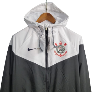 JAQUETA CORTA VENTO CORINTHIANS PRETO/BRANCO
