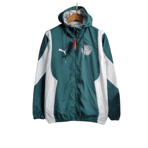 JAQUETA CORTA VENTO PALMEIRAS  VERDE/BRANCO - 23/24