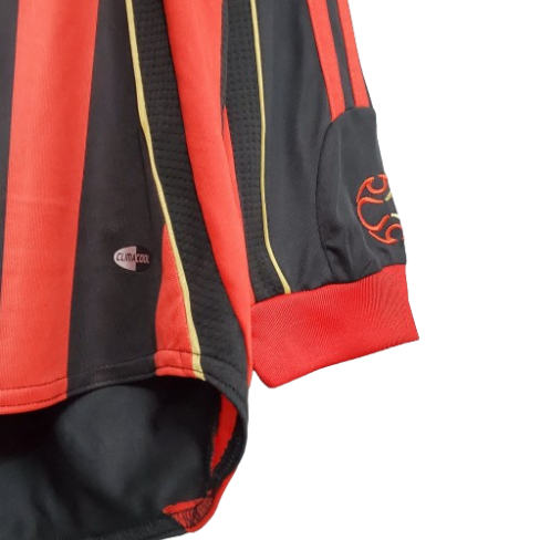 CAMISA MANGA LONGA VERSÃO RETRÔ MILAN I 2006/07