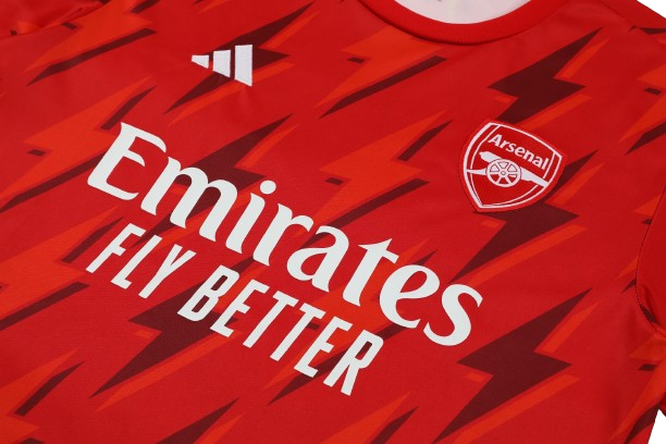 CONJUNTO TREINO ARSENAL CAMISA+SHORT - VERMELHO 2023/24