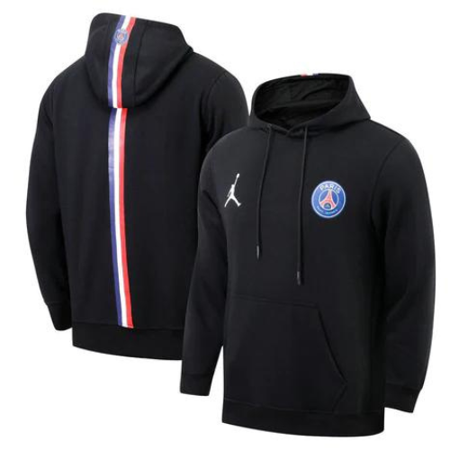 MOLETOM PRETO COM CAPUZ PSG X