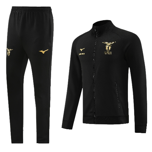 CONJUNTO TREINO LAZIO JAQUETA+CALÇA - PRETO 2023/24