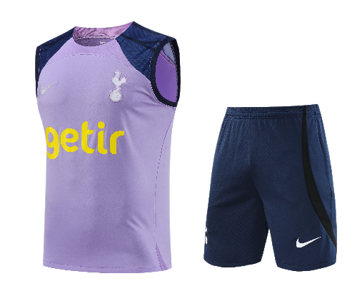 CONJUNTO TREINO TOTTENHAM REGATA+SHORT - ROXO 2022/23