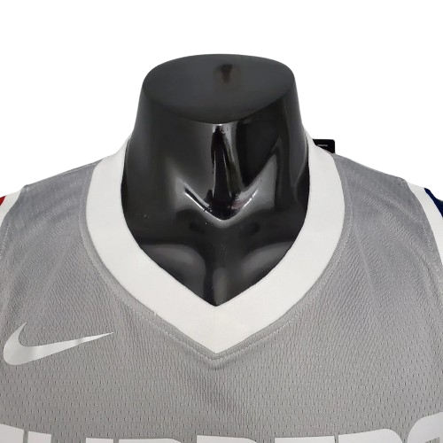 CAMISA BASQUETE NBA REGATA LOS ANGELES CLIPPERS MASCULINA - CINZA