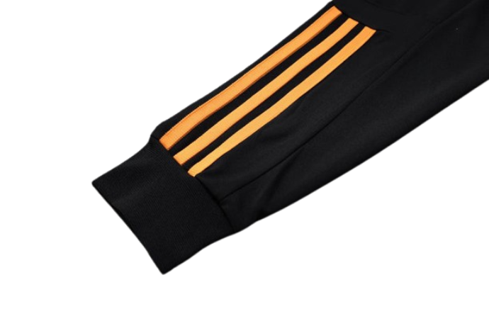 CONJUNTO TREINO INTERNACIONAL COM ZIP JAQUETA+CALÇA - PRETO 2023/24
