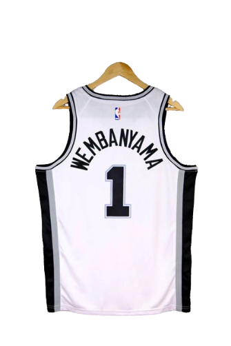 REGATA NBA SAN ANTONIO SPURS 23/24 VICTOR WEMBANYAMA BRANCA