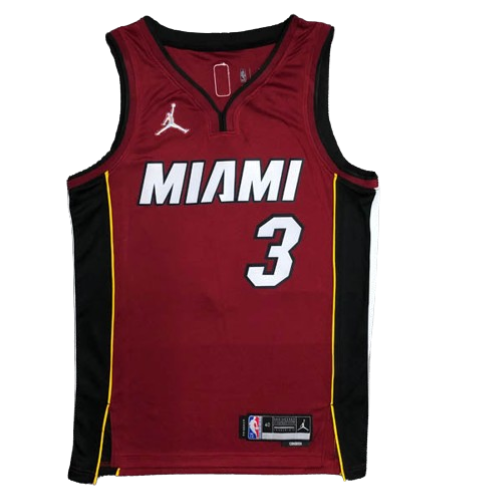 REGATA NBA MIAMI HEAT STATEMENT EDIÇÃO 75 ANOS DWAYNE WADE VERMELHA