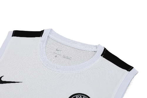 CONJUNTO TREINO PSG REGATA+SHORT - BRANCO/PRETO 2023/24