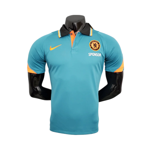 POLO CHELSEA AZUL/LARANJA