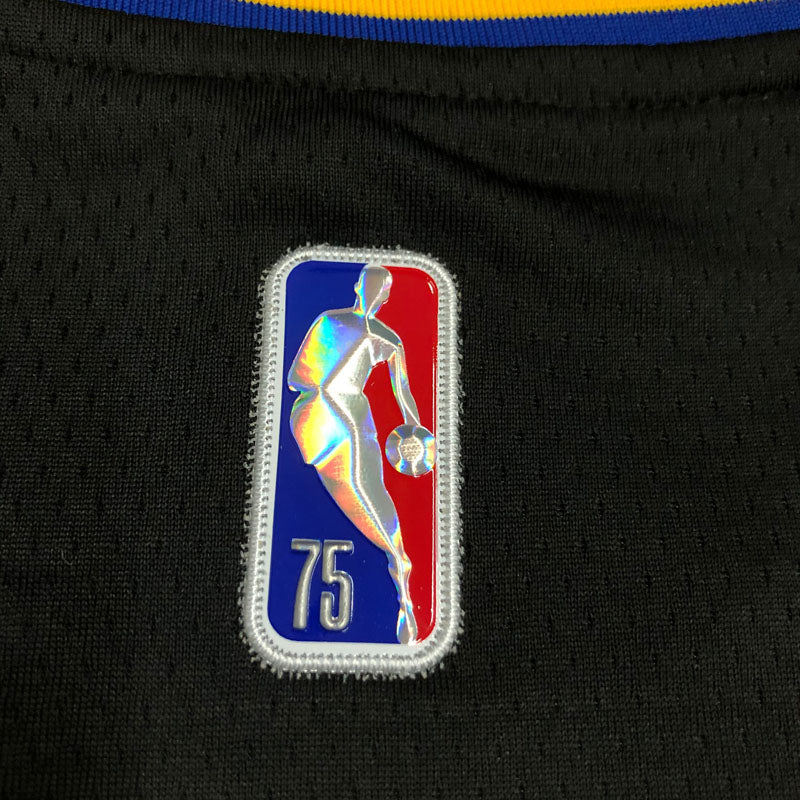 REGATA NBA GOLDEN STATE WARRIORS PRETA EDIÇÃO 75 ANOS KLAY THOMPSON