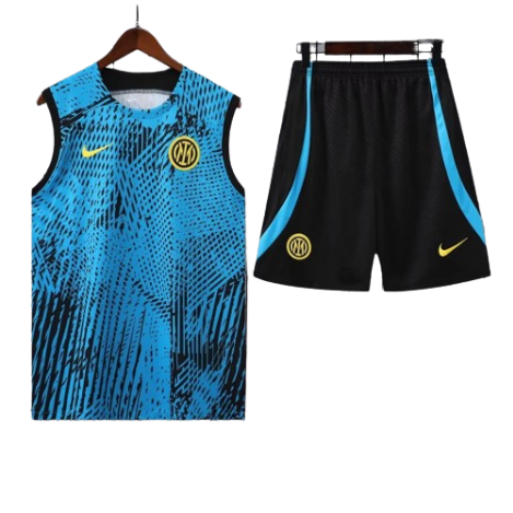 CONJUNTO TREINO INTER DE MILÃO REGATA+SHORT - AZUL DEGRADÉ 2023/24