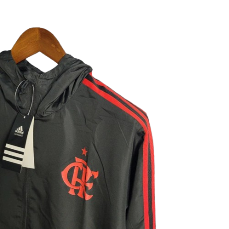 JAQUETA CORTA VENTO FLAMENGO VERMELHO/PRETO