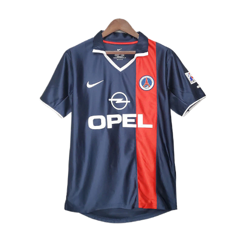 CAMISA PSG RETRÔ 2001/2002 AZUL E VERMELHA