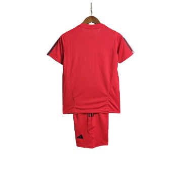 KIT INFANTIL FLAMENGO TREINO VERMELHA - 2023/24