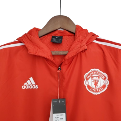 JAQUETA CORTA VENTO MANCHESTER UNITED VERMELHA - 2022/23