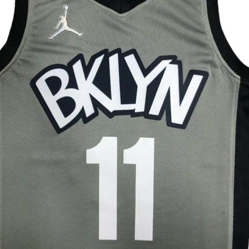 REGATA NBA BROOKLYN NETS EDIÇÃO 75 ANOS 21/22 KYRIE IRVING CINZA