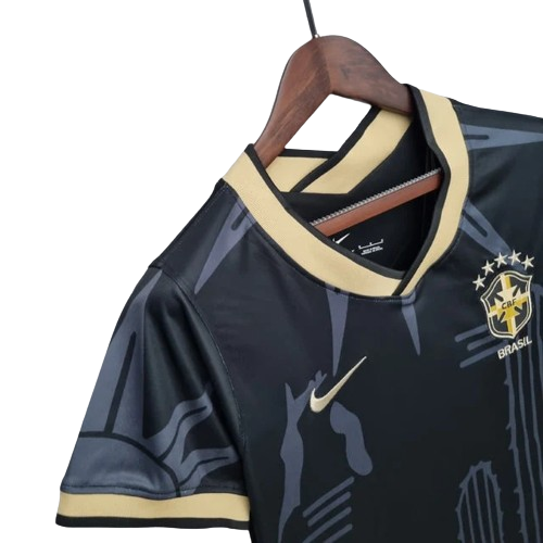 CAMISA FEMININA SELEÇÃO BRASIL - PRETO - CONCEITO NORDESTE