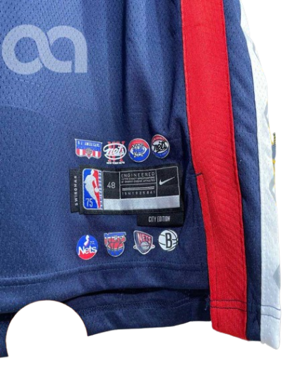 REGATA NBA BROOKLYN NETS CITY EDIÇÃO 75 ANOS KEVIN DURANT