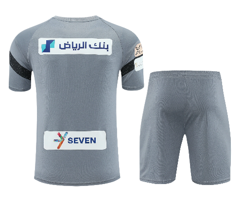 CONJUNTO TREINO CAMISA CINZA + SHORT AL HILAL 23/24