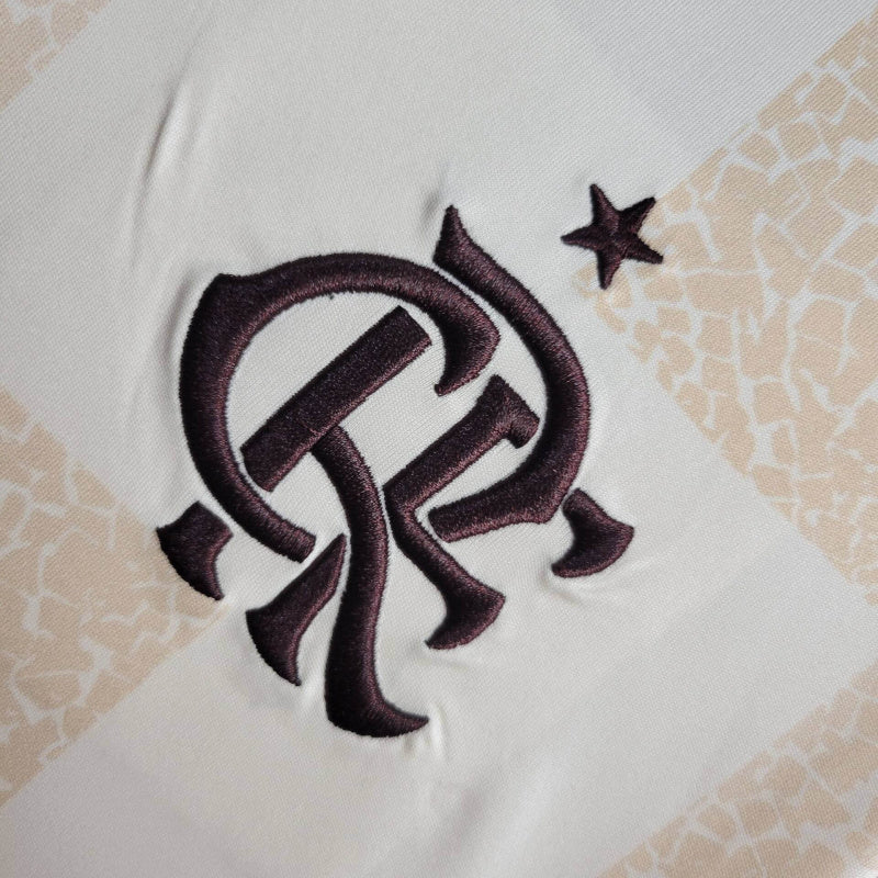 CAMISA FEMININA FLAMENGO PRÉ JOGO BEGE - 2024/25