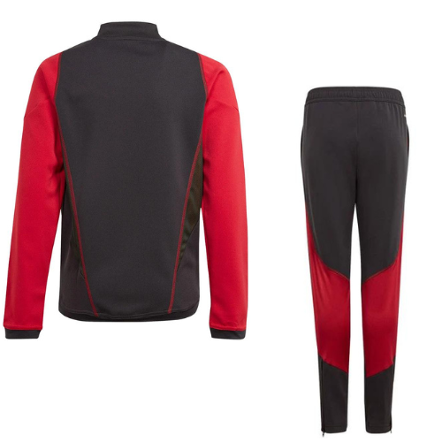 CONJUNTO TREINO ROMA JAQUETA+CALÇA - PRETO 2021/22