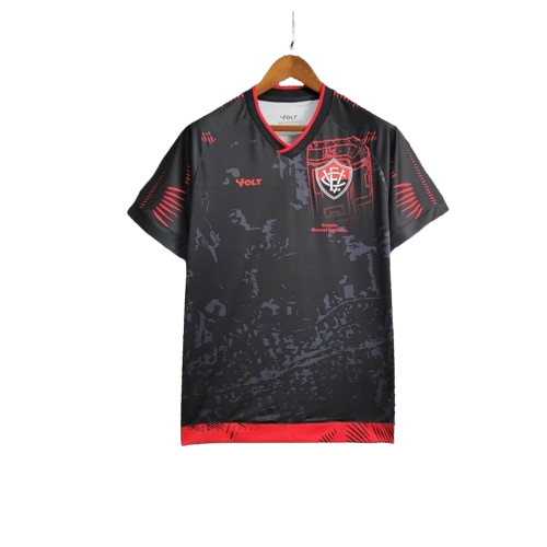 CAMISA VITÓRIA AQUECIMENTO PRETA - 2024