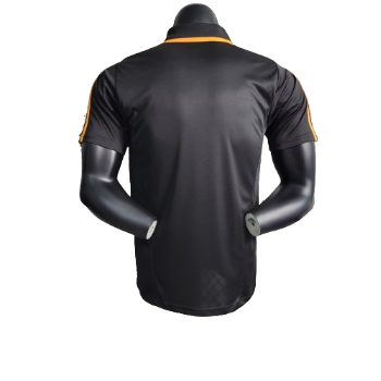 POLO INTERNACIONAL PRETO/LARANJA - 2023/24