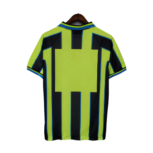 CAMISA MANCHESTER CITY RETRÔ II AMARELA E PRETA - 1998/1999