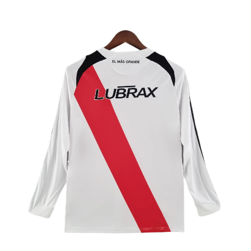 CAMISA RETRO MANGA LONGA RIVER PLATE 2009/10 - BRANCO
