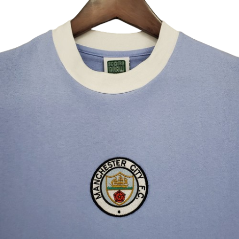 CAMISA MANCHESTER CITY RETRÔ I AZUL - 1972