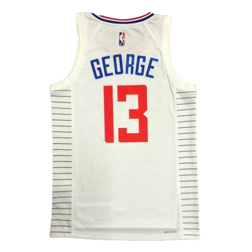 REGATA NBA LOS ANGELES CLIPPERS ASSOCIATION EDIÇÃO 75 ANOS PAUL GEORGE BRANCA