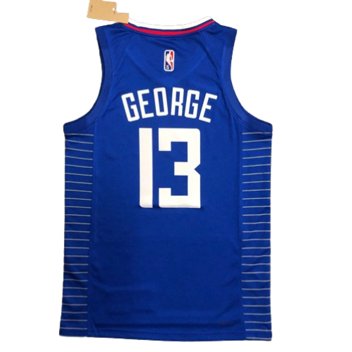 REGATA NBA LOS ANGELES CLIPPERS ICON EDIÇÃO 75 ANOS PAUL GEORGE AZUL