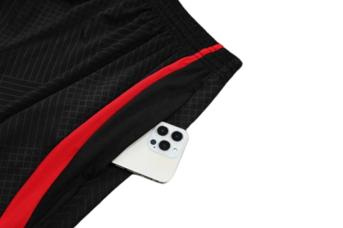 CONJUNTO TREINO LIVERPOOL CAMISA+SHORT - PRETO 2022/23