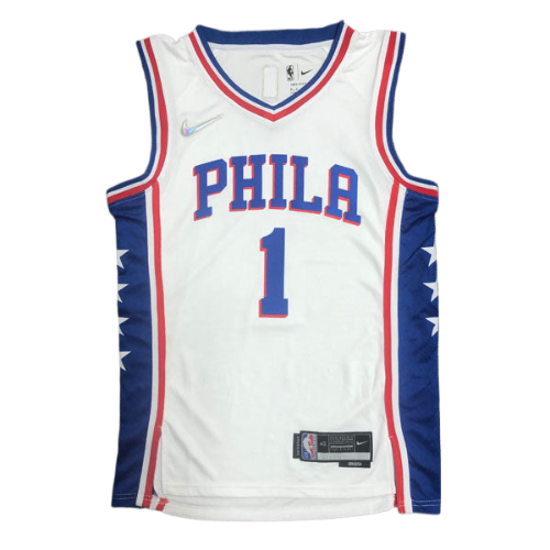REGATA NBA PHILADELPHIA 76ERS EDIÇÃO 75 ANOS 21/22 JAMES HARDEN BRANCA