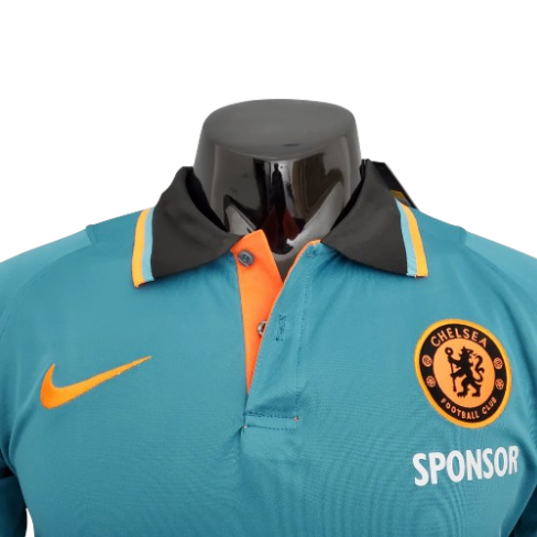POLO CHELSEA AZUL/LARANJA