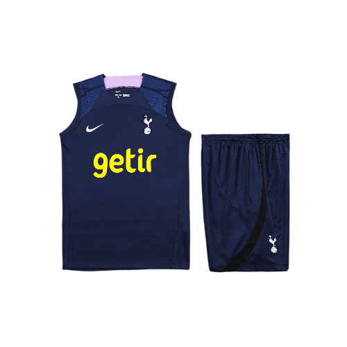 CONJUNTO TREINO TOTTENHAM REGATA+SHORT - AZUL ESCURO 2023/24