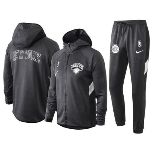 KIT JAQUETA COM CAPUZ + CALÇA MOLETOM NBA NEW YORK KNICKS 2021/22