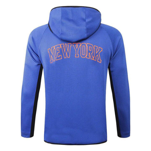 KIT JAQUETA COM CAPUZ + CALÇA MOLETOM ROUXA NBA NEW YORK KNICKS 2021/22