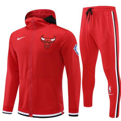 KIT NBA JAQUETA + CALÇA MOLETOM CHICAGO BULLS 75TH ANNIVERSARIO 2022/23