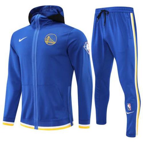 KIT NBA JAQUETA + CALÇA MOLETOM GOLDEN STATE WARRIORS 75TH ANNIVERSARIO 2022/23