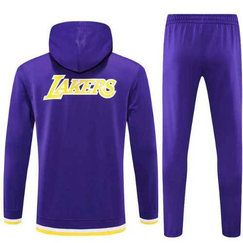 KIT NBA JAQUETA + CALÇA MOLETOM LOS ANGELES LAKERS 75TH ANNIVERSARIO 2022/23