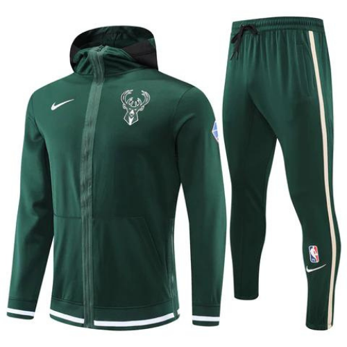 KIT NBA JAQUETA + CALÇA MOLETOM MILWAUKEE BUCKS 75TH ANNIVERSARIO 2022/23