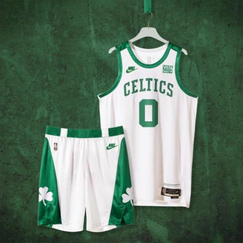 KIT NBA REGATA + SHORTS BOSTON CELTICS BRANCA CITY EDITION 2021/22