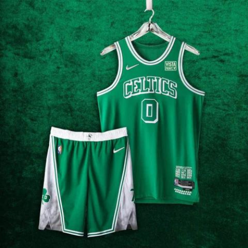 KIT NBA REGATA + SHORTS BOSTON CELTICS VERDE CITY EDITION 2021/22